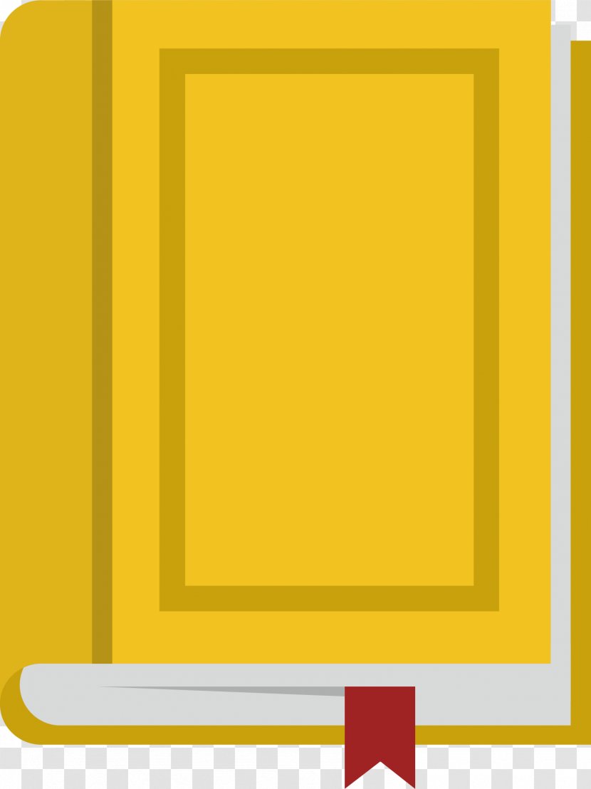 Picture Frame Yellow Area Pattern - Rectangle - Book Transparent PNG
