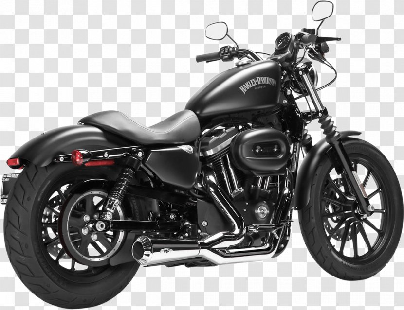 Exhaust System Harley-Davidson Super Glide Sportster Motorcycle - Tire - Harley-davidson Transparent PNG