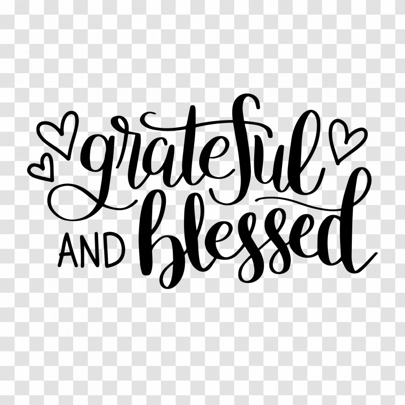 Gratitude AutoCAD DXF Blessing Love - Black And White - Journal Transparent PNG