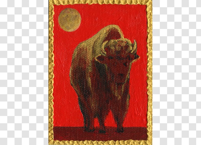 Cattle Ox American Bison Palette Painting Transparent PNG