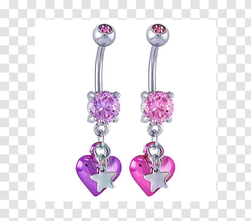 Earring Body Jewellery Gemstone Silver Transparent PNG