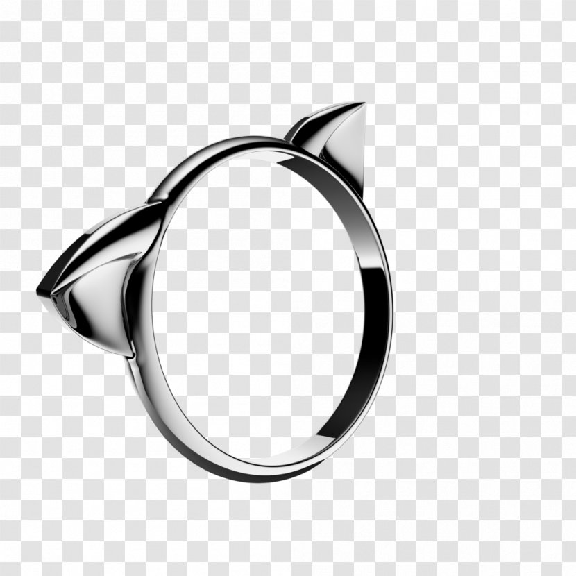 Wedding Ring Product Design Silver Body Jewellery - Ear Transparent PNG