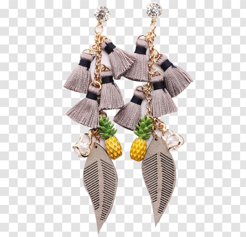 Earring Jewellery Chain Woman Imitation Gemstones & Rhinestones - Ear Transparent PNG