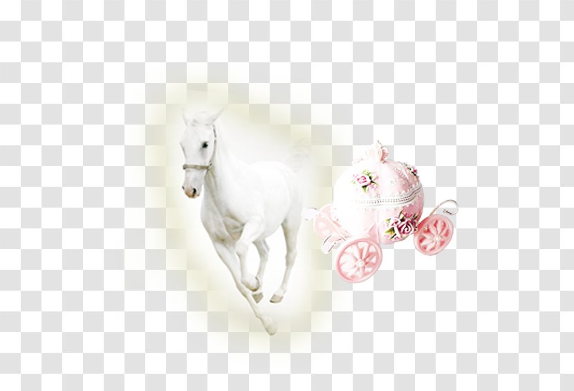 Horse - Dark - White And Car Decoration Free To Pull The Material Transparent PNG