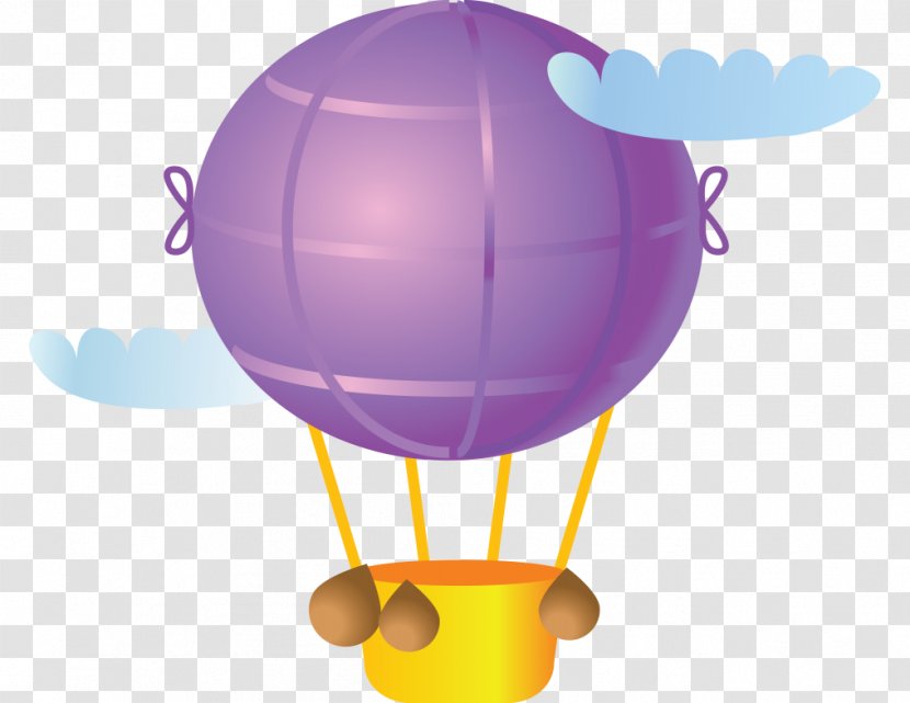 Hot Air Balloon Flight Transportation Toy - Birthday Transparent PNG