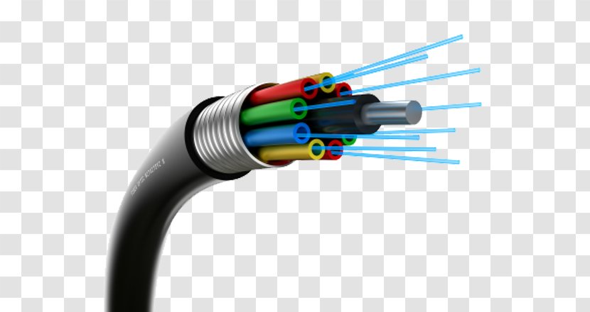 Optical Fiber Cable Electrical Optics - Electronics Accessory - Structured Cabling Transparent PNG