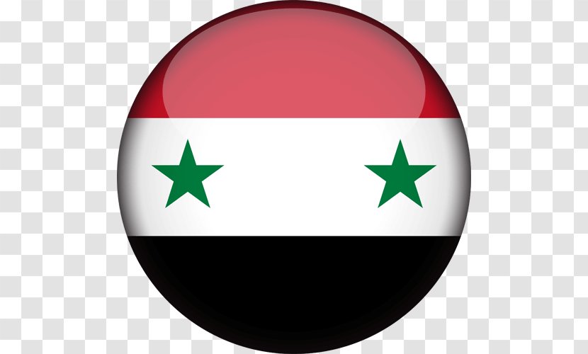Flag Of Syria National Syrian Republic - Sphere Transparent PNG