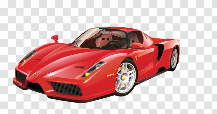 Enzo Ferrari Sports Car LaFerrari - Model - Red Transparent PNG