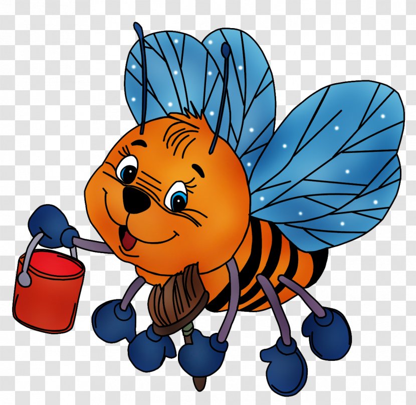 Honey Bee Insect Pollen Clip Art - Queen Transparent PNG