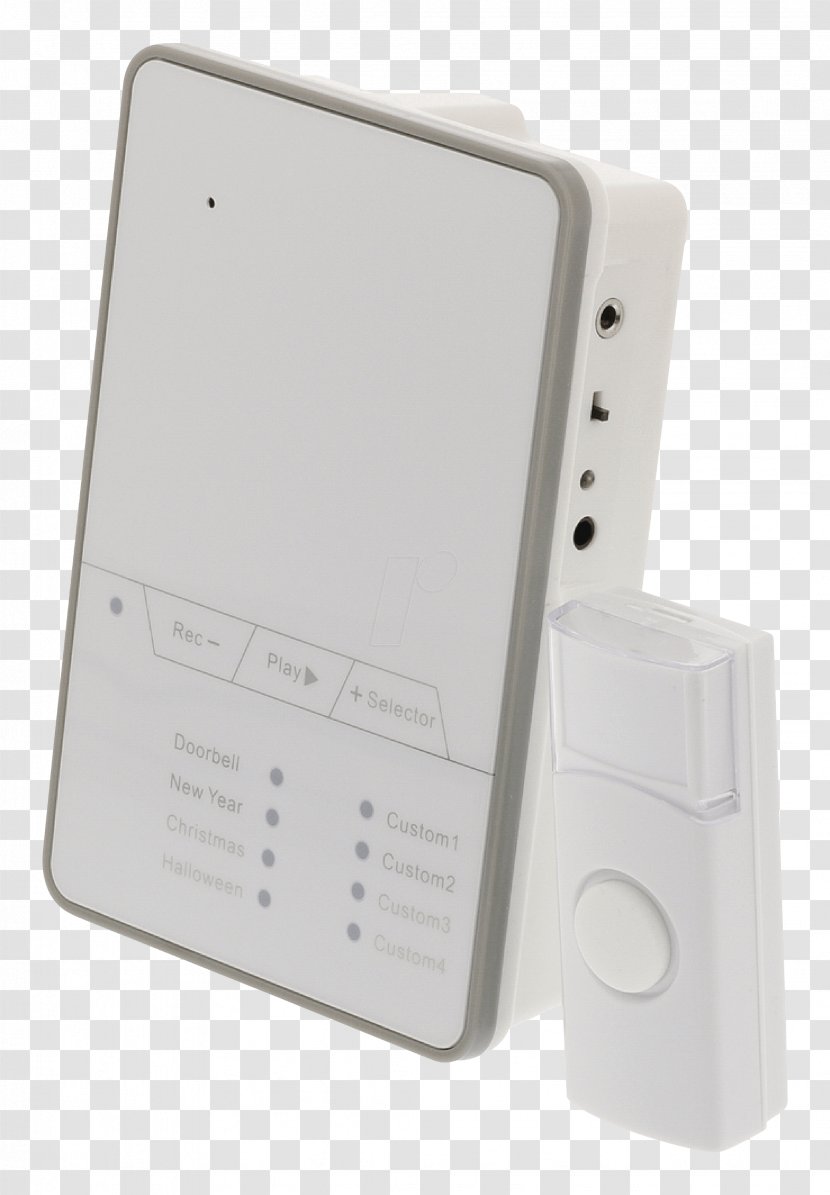 Door Bells & Chimes Electronics Battery Wireless Transmitter - Funk Transparent PNG