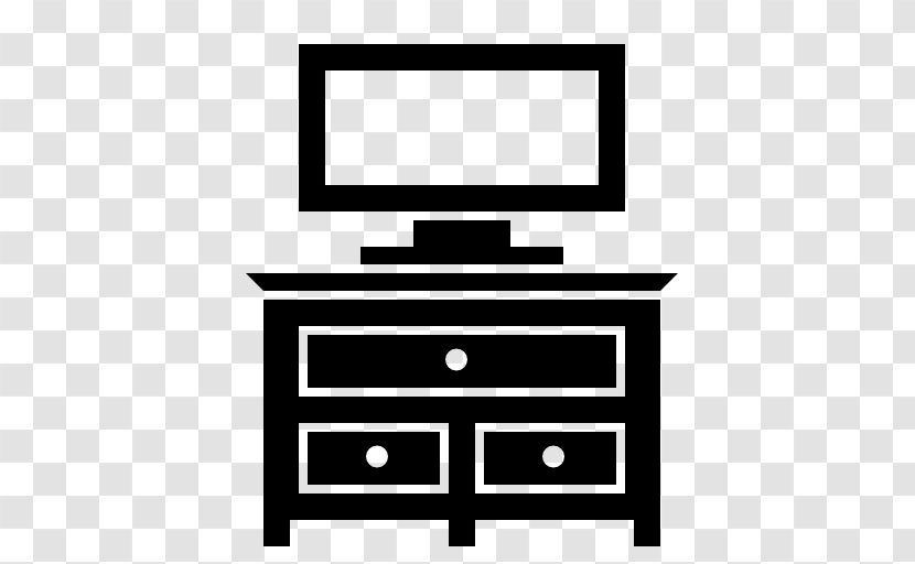 Television Furniture House - Black And White Transparent PNG