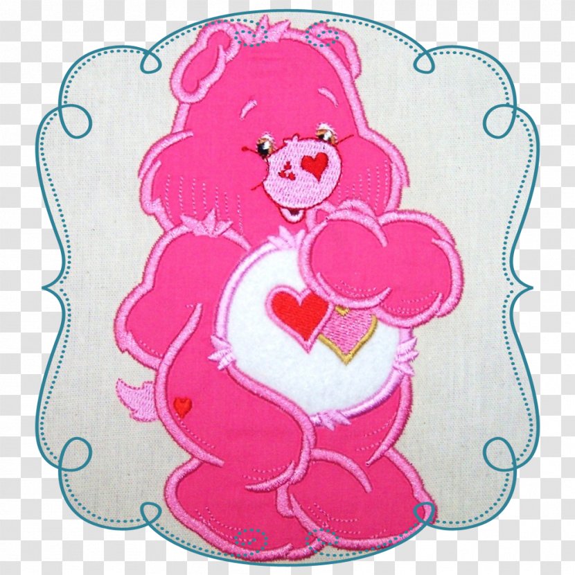 Bear Illustration Machine Embroidery Image - Care Bears Transparent PNG
