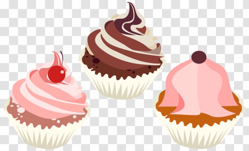 Cupcake Frosting & Icing American Muffins Red Velvet Cake Cream - Bakery Transparent PNG