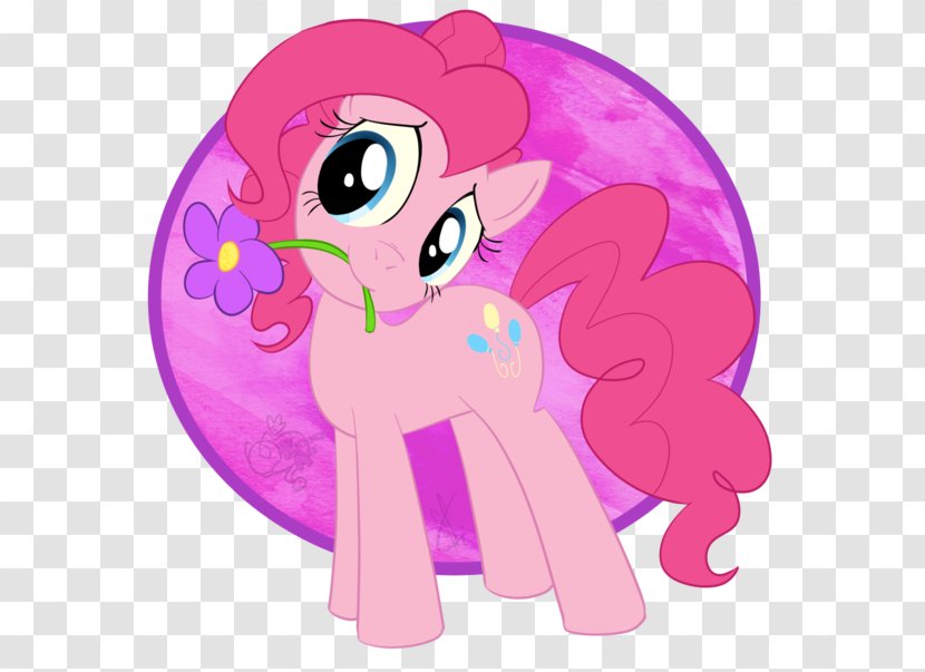 Pony Pinkie Pie Rainbow Dash Twilight Sparkle Rarity - Frame - Magenta Flower Transparent PNG