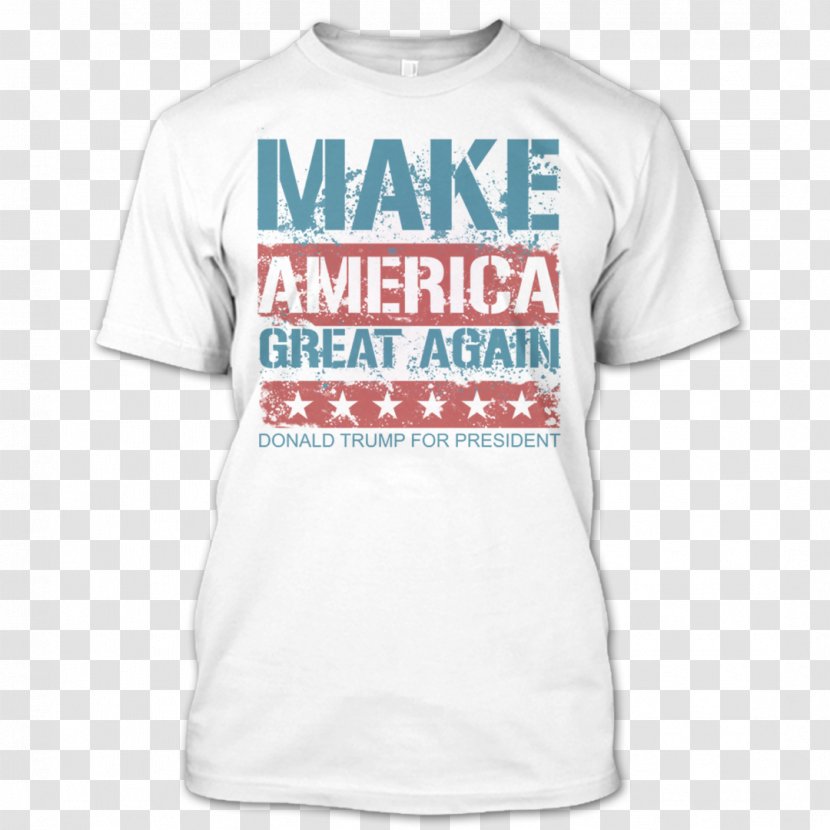 T-shirt Sleeve Bluza Outerwear - Active Shirt - Make America Great Again Logo Transparent PNG