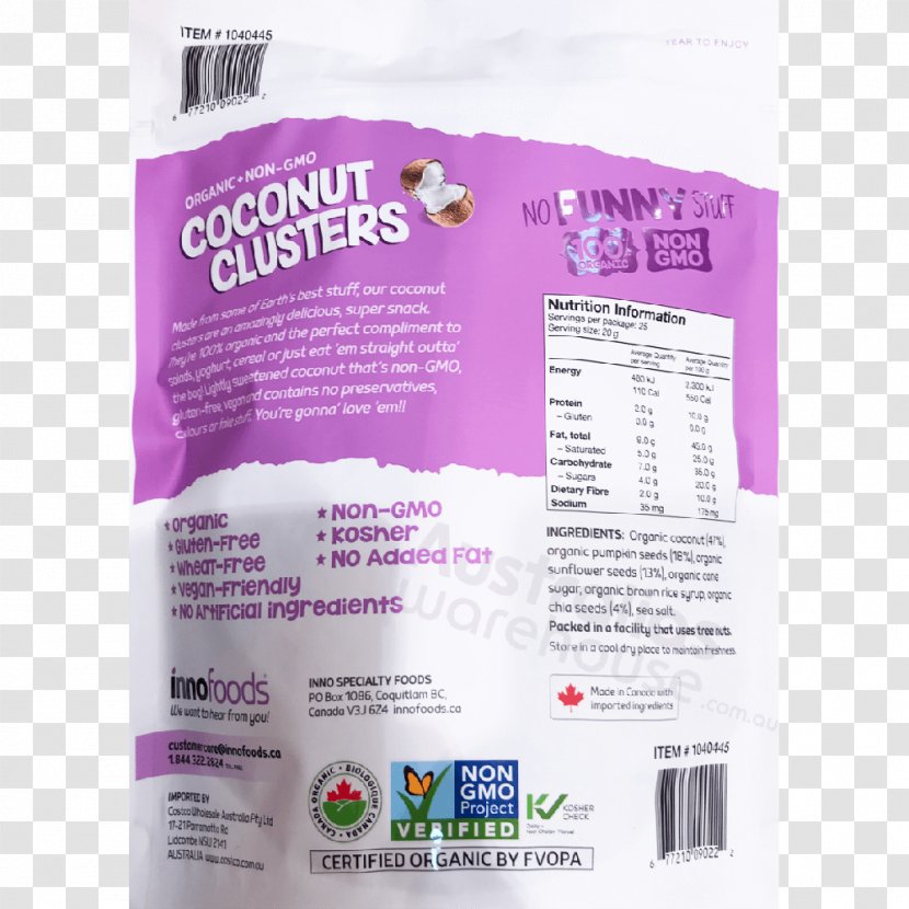 Organic Food Genetically Modified Organism Coconut - Purple Transparent PNG
