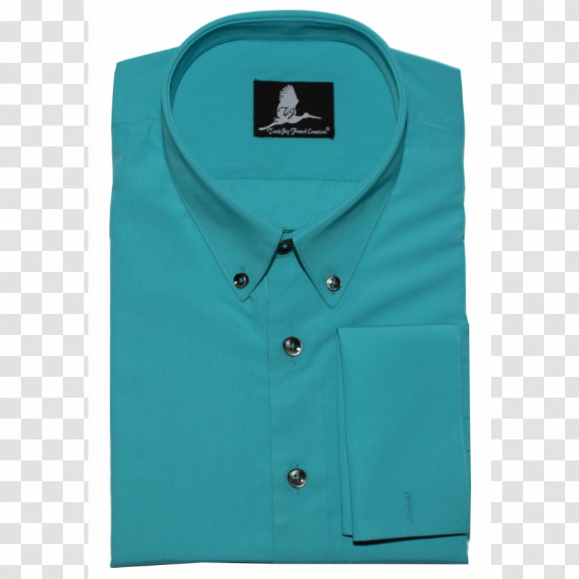 Dress Shirt Collar Made To Measure Clothing - Aqua Transparent PNG