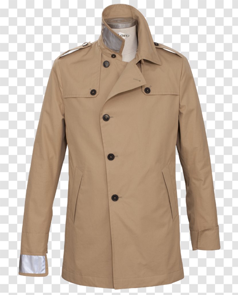 The Urban Mobility Store | BROMPTON Bicycle Trench Coat Overcoat Fashion Jacket - Beige Transparent PNG