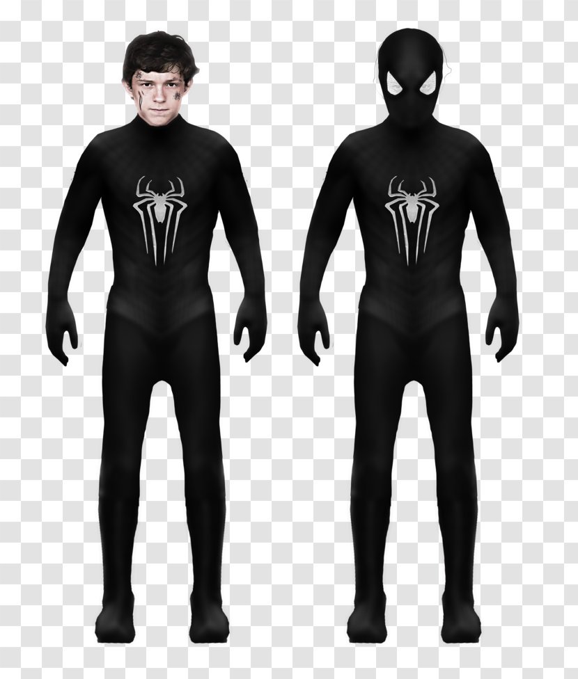Spider-Man Los Angeles Police Department Skin Wetsuit - Heart - Spider Man Black Transparent PNG