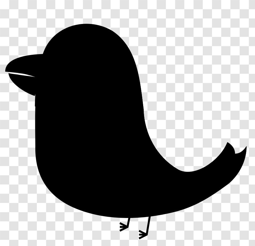 Beak Silhouette Clip Art Black Bird - M - Logo Transparent PNG