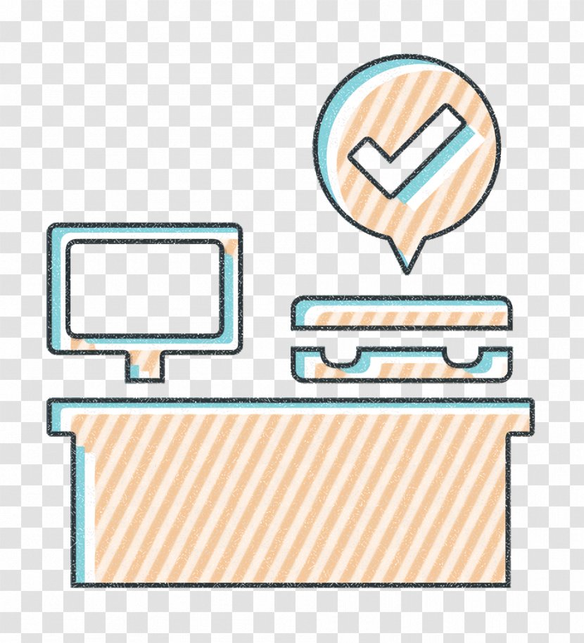 Check In Icon - Cartoon - Meter Brand Transparent PNG