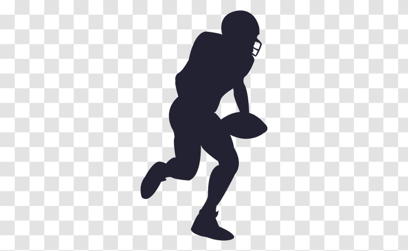 Silhouette American Football Rugby Sport - Players Vector Transparent PNG