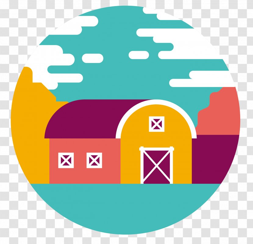 Silo Warehouse Clip Art - Symbol - Cartoon Barn Round Icon Transparent PNG