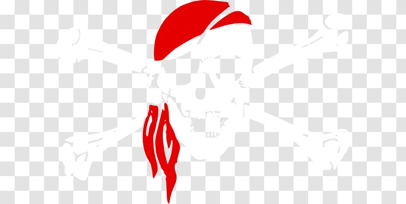 Royalty-free Clip Art - Red - Pirate Skull Transparent PNG