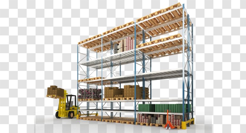 Stillage Warehouse Фронтальные стеллажи Crane Cargo - Office - Metal Block Transparent PNG