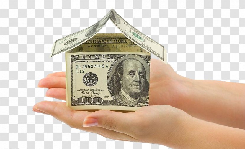 Money Saving House HVAC Air Conditioning - Company - Dollar On The Palm Of Your Hand Transparent PNG