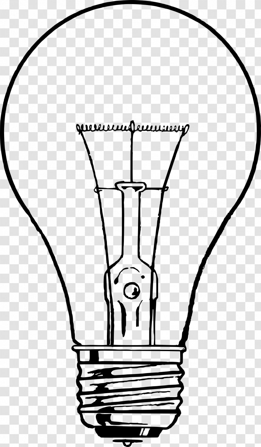 Incandescent Light Bulb Drawing Line Art Lamp - Artwork Transparent PNG
