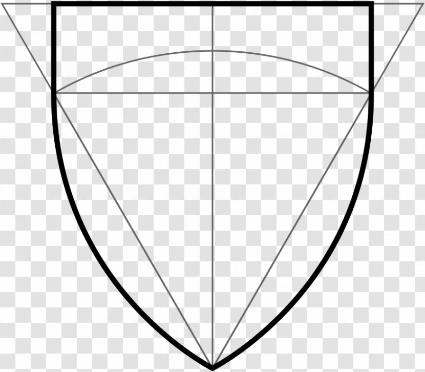 White Area Triangle Pattern - Line Art - Shield Pics Transparent PNG