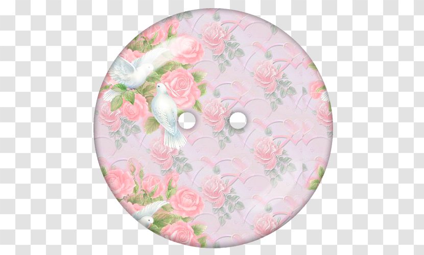 Flower Button Garden Roses Scrapbooking Embroidery - Floral Design Transparent PNG