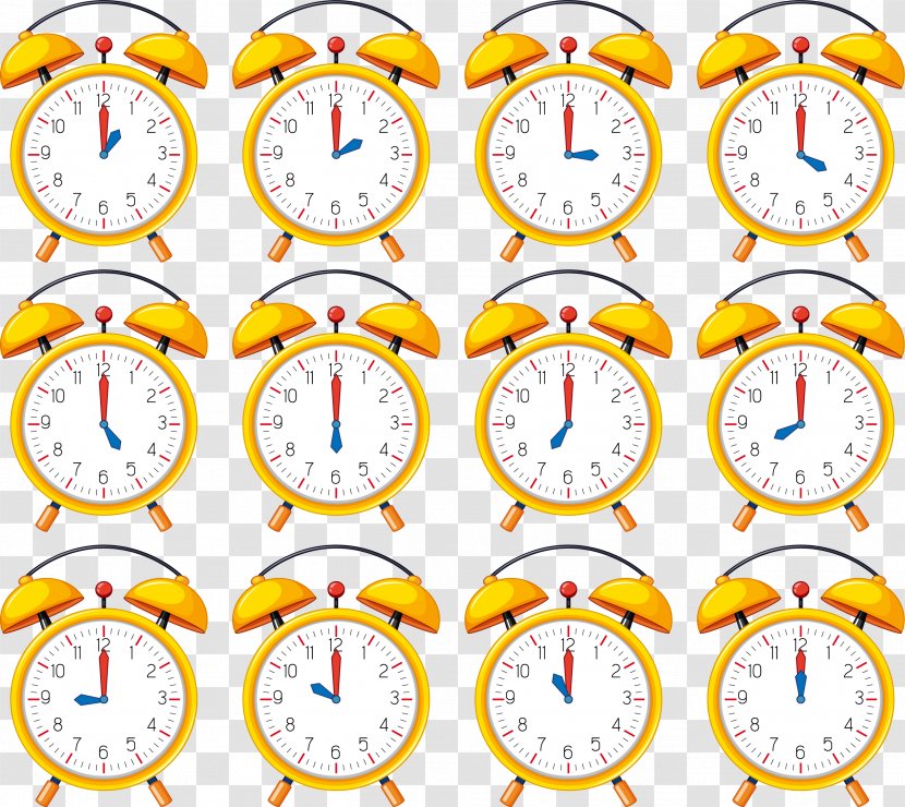 Download Time Clip Art - Stock Photography - Yellow Alarm Clock Transparent PNG