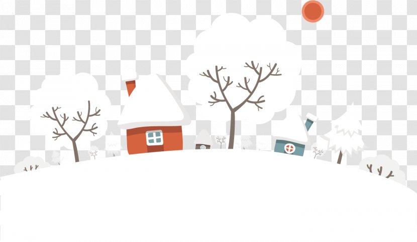 Melbourne Winter Snow Illustration - Tree - Village Creatives Transparent PNG