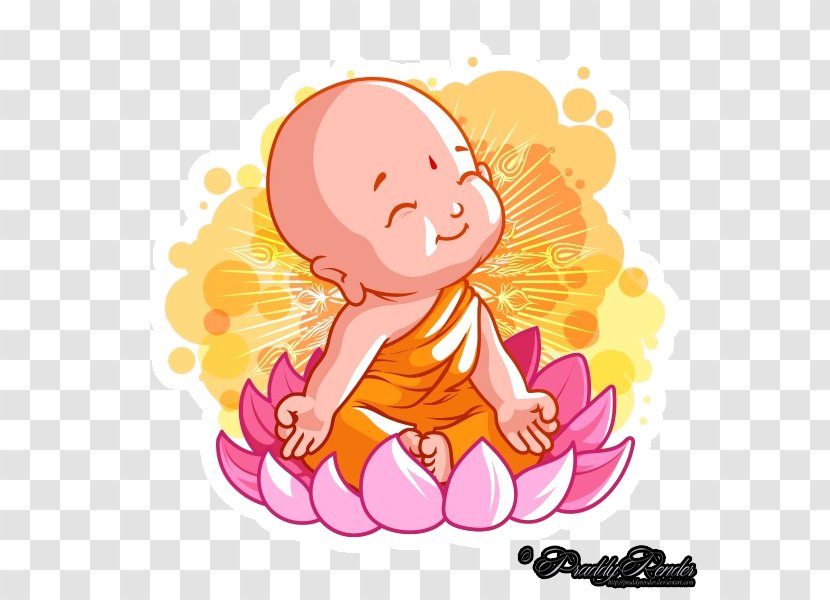Lotus Position Cartoon Buddhism - Silhouette Transparent PNG
