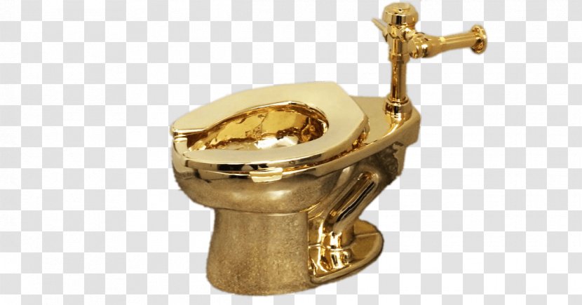 Solomon R. Guggenheim Museum Gold Toilet Bathroom - Metal Transparent PNG