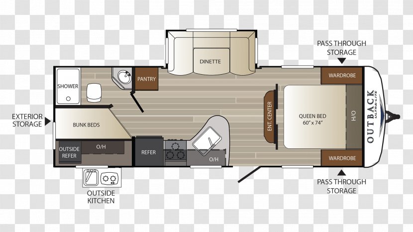 Floor Plan Caravan 2018 Subaru Outback 2017 Campervans - House - Bed Transparent PNG