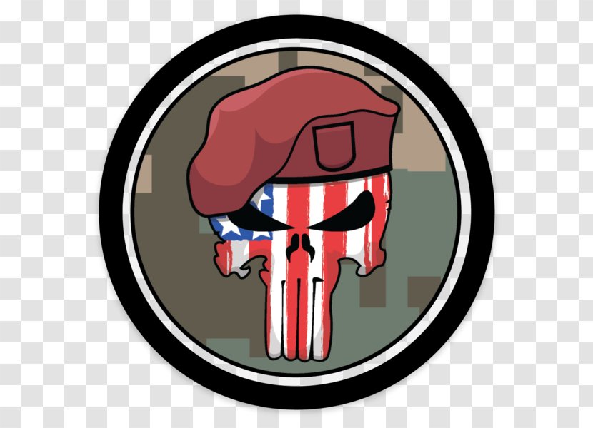 Punisher Sticker 101st Airborne Division Character - Cartoon - Heart Transparent PNG