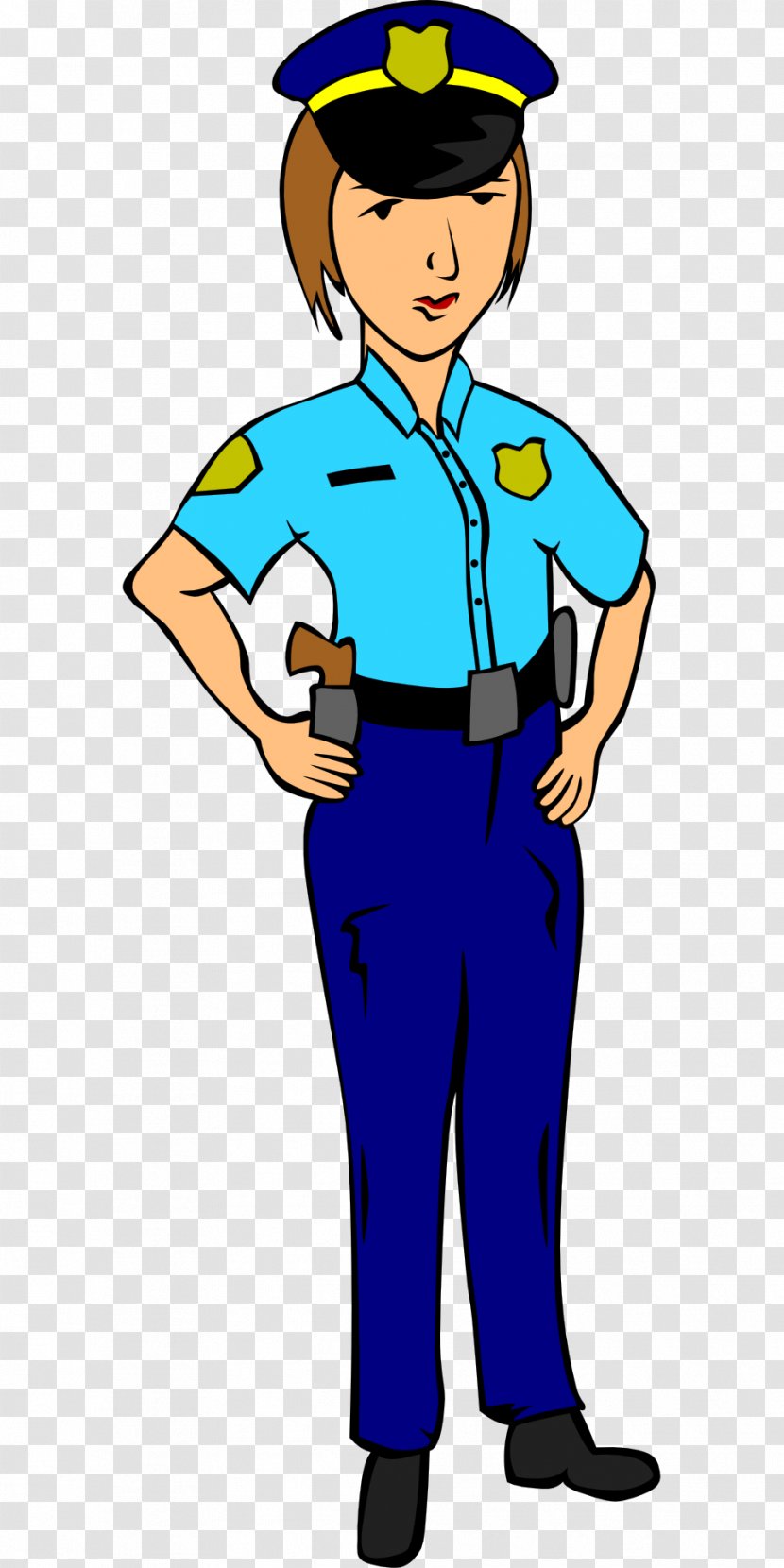 Police Officer Woman Clip Art - Profession - Officers Transparent PNG