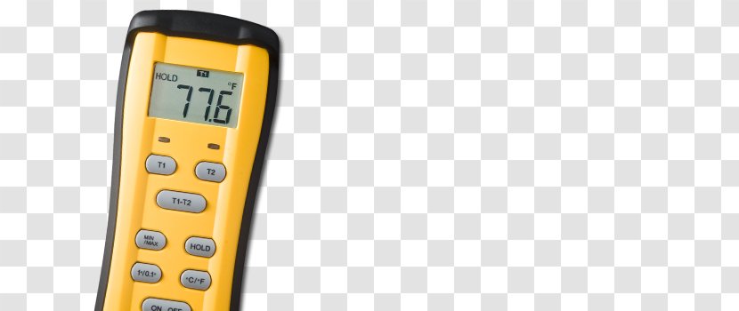 Telephony Electronics Meter - Yellow - DIGITAL Thermometer Transparent PNG