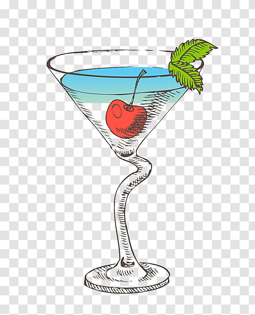 Cocktail Glass Martini Cosmopolitan Garnish - Champagne Stemware - Cockail Badge Transparent PNG