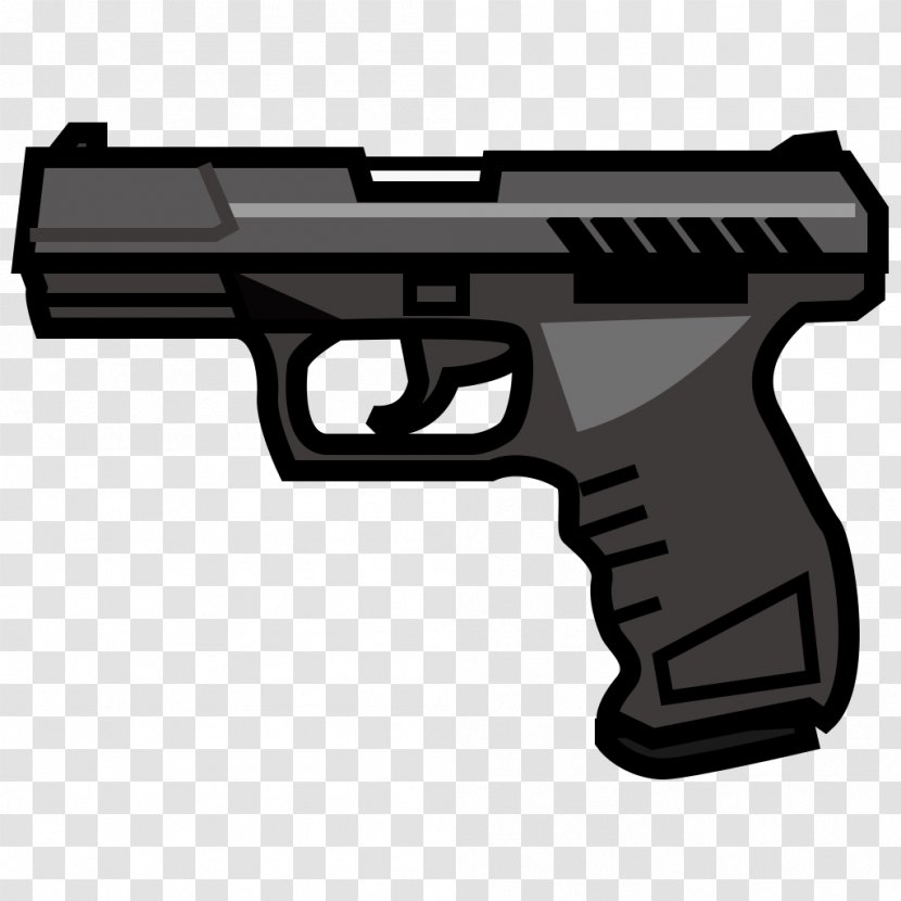 Emoji Firearm Pistol Weapon Handgun - Gun Barrel - Hand Transparent PNG