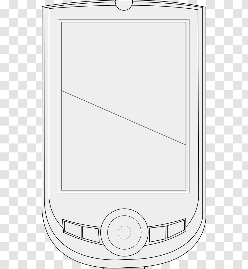 Line Art PDA Mobile Device Clip - Clothes Transparent PNG