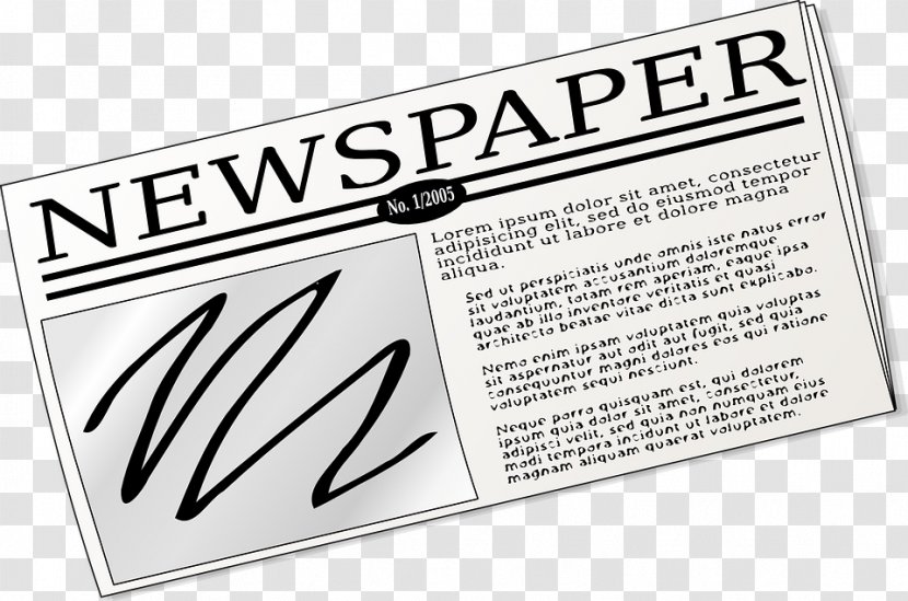 Free Newspaper Headline Clip Art - Text - Student Publication Transparent PNG