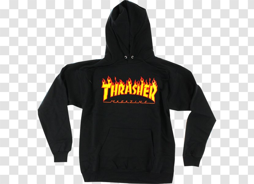 Hoodie T-shirt Thrasher Sweater - Sleeve Transparent PNG