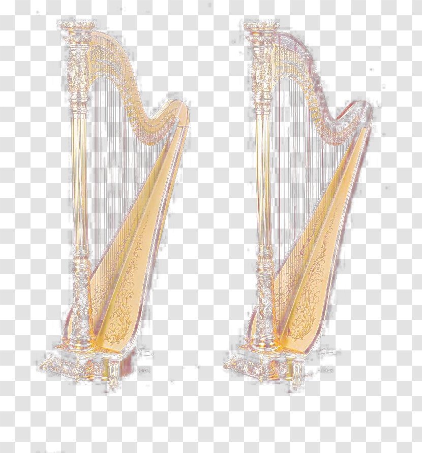 Konghou Harp Musical Instrument - Heart - Free Floating Pull Creative Transparent PNG