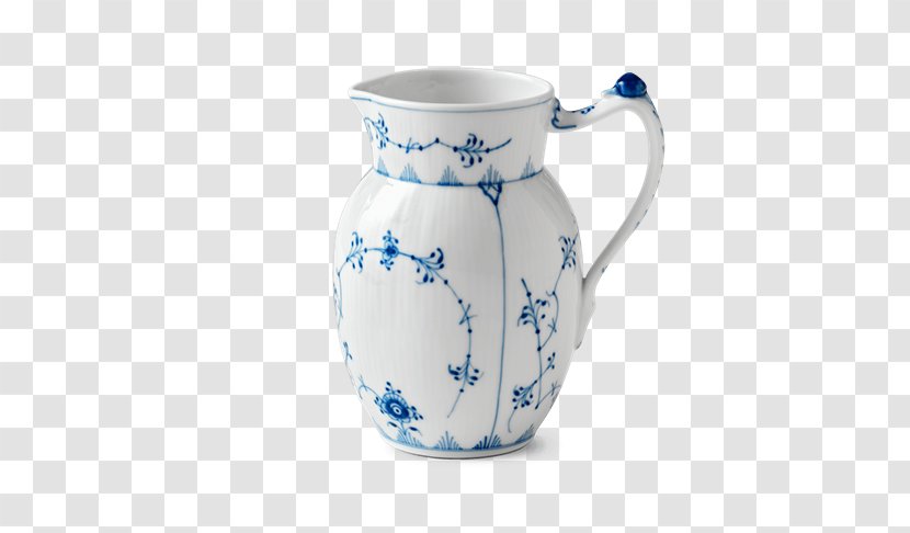 Jug Royal Copenhagen Musselmalet Porcelain - Mug Transparent PNG