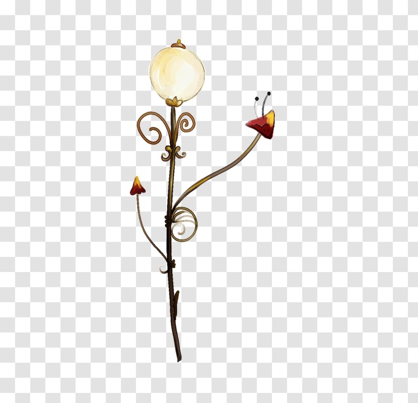 Street Light Cartoon - Hand-painted Transparent PNG