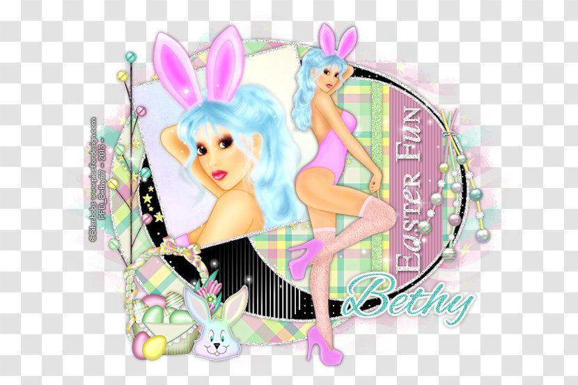 Easter Bunny Pink M Transparent PNG